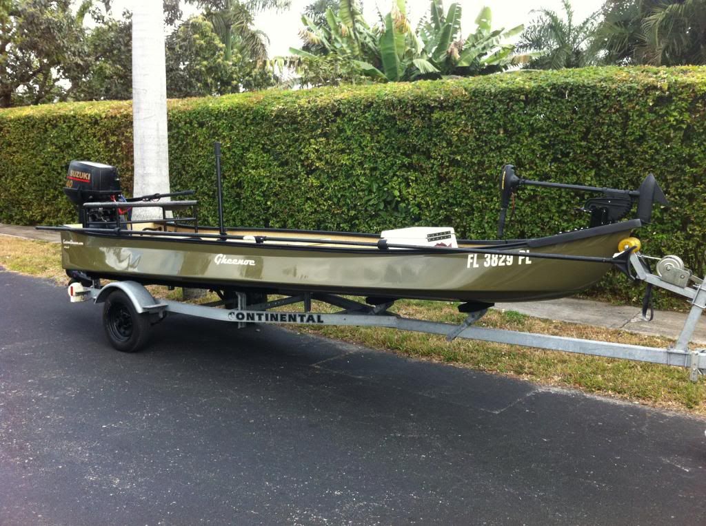 SOLD/EXPIRED 2012 Custom Gheenoe LT 25, 40hp Suzuki and trailer